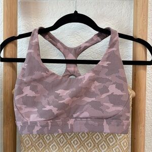 Athleta Pink Camo Sports Bra